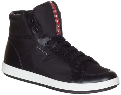 prada sneaker herre|Prada designer high top sneakers.